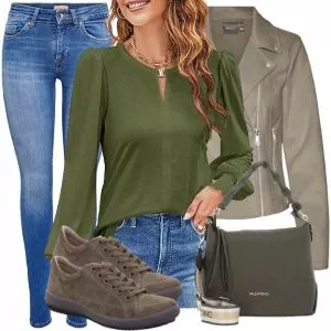 Frühlings Outfits Damen Komplette Outfit