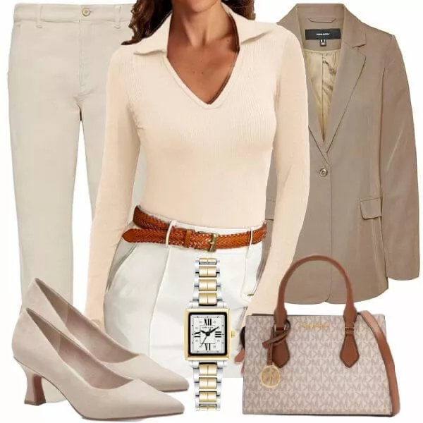 Business Outfits Elegantes Outfit für Damen