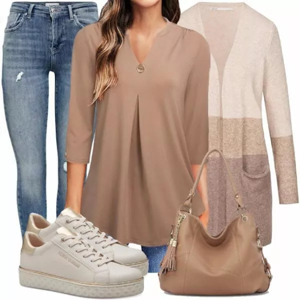 Frühlings Outfits Damen Komplette Outfit