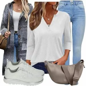 Frühlings Outfits Casual Outfit für Damen