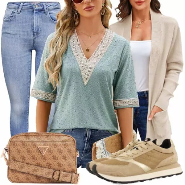 Frühlings Outfits Casual Outfit für Damen