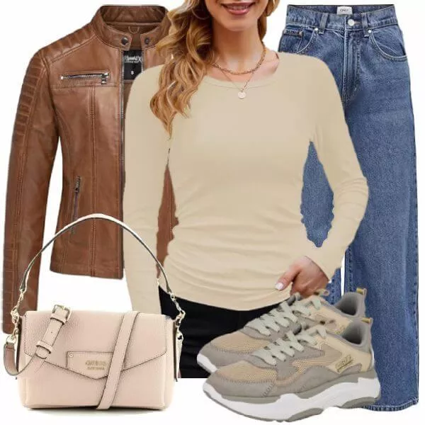 Frühlings Outfits Casual Outfit für Damen