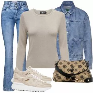 Frühlings Outfits Damenoutfit für Frühlings