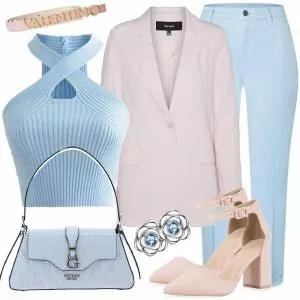 Frühlings Outfits Elegantes Outfit für Damrn