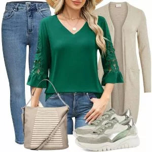 Frühlings Outfits Damen Komplette Outfit