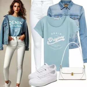 Frühlings Outfits Damen Komplette Outfit