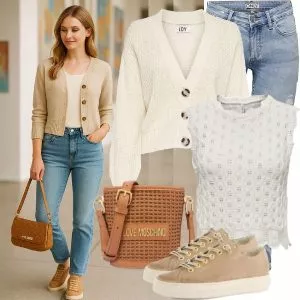 Frühlings Outfits Stylische Frauen Outfit