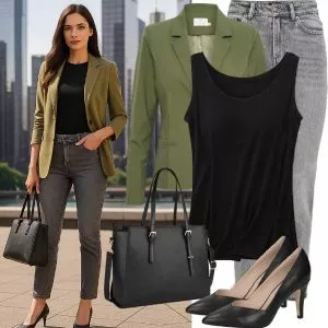 Business Outfits Damen Komplette Outfit