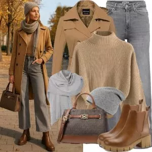 Herbst Outfits Damen Komplette Outfit