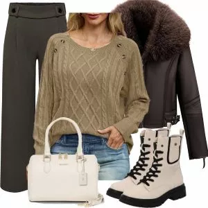 Winter Outfits Moderner Winter-Look Outfit