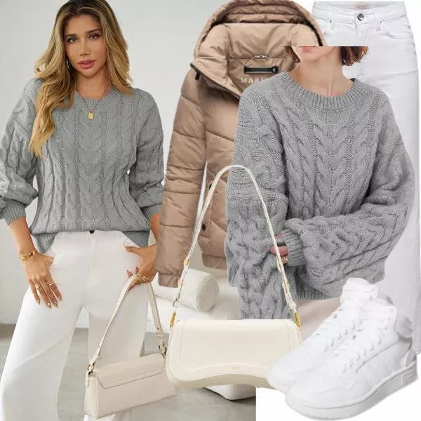 Winter Outfits Damen Komplette Outfit