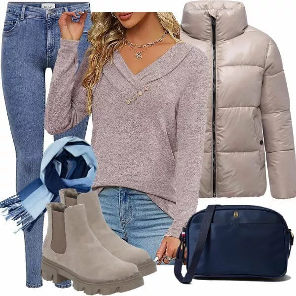 Winter Outfits Damen Komplette Outfit