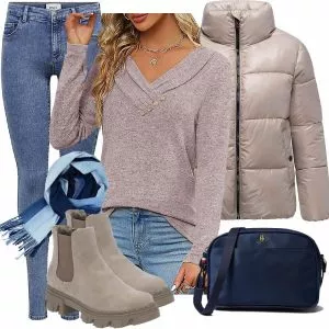 Winter Outfits Damen Komplette Outfit