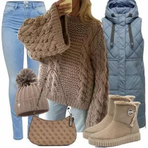 Winter Outfits Moderner Winter-Look Outfit