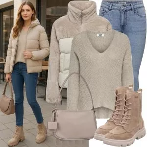 Winter Outfits Moderner Winter-Look Outfit