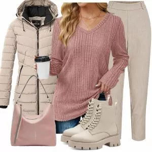 Winter Outfits Soft Winter Harmony