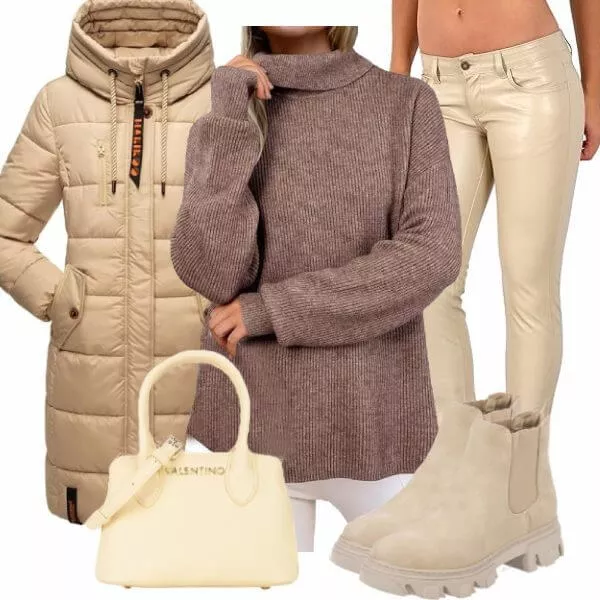 Winter Outfits Soft Winter Harmony