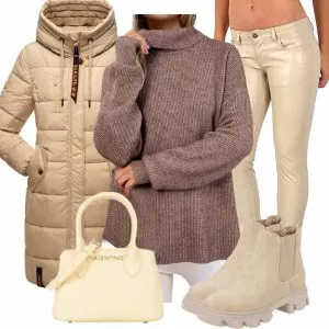 Winter Outfits Soft Winter Harmony