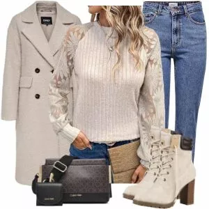 Winter Outfits Classic Beige Winter