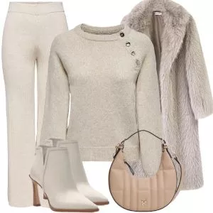 Winter Outfits Soft Winter Harmony