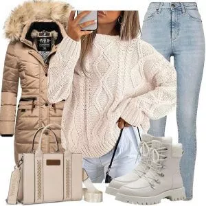 Winter Outfits Elegant Winter Neutral