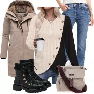 Winter Outfits Modern Neutral Winter
