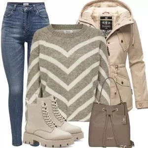 Winter Outfits Urban Beige Style
