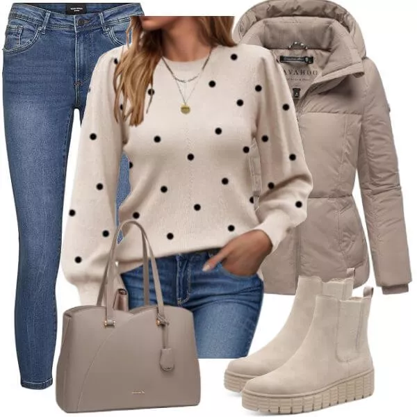 Winter Outfits Neutral Winter Layers
