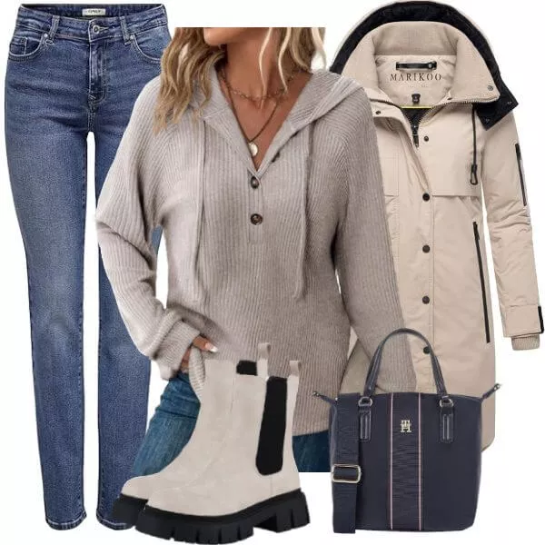 Winter Outfits Winter Soft Neutral Look