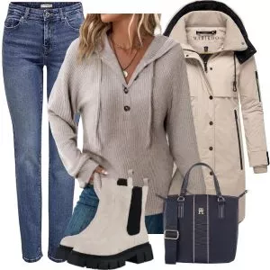 Winter Outfits Winter Soft Neutral Look