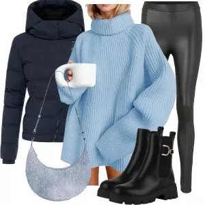 Winter Outfits Modern Winter Serenity