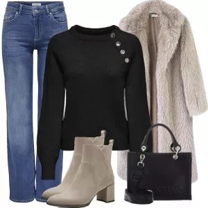 Frühlings Outfits Transitional Chic Look