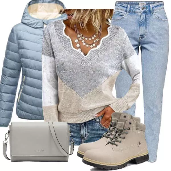 Frühlings Outfits Neutral Early Spring Look