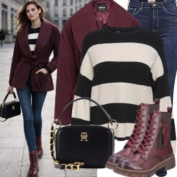 Frühlings Outfits Spring Layered Comfort