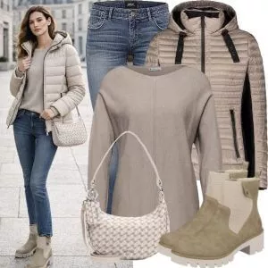 Frühlings Outfits Minimal Übergangsoutfit