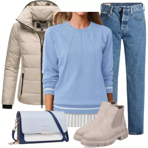 Frühlings Outfits Spring Neutral Layers