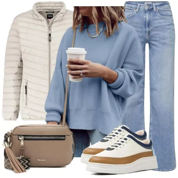 Frühlings Outfits Early Spring Layer Look