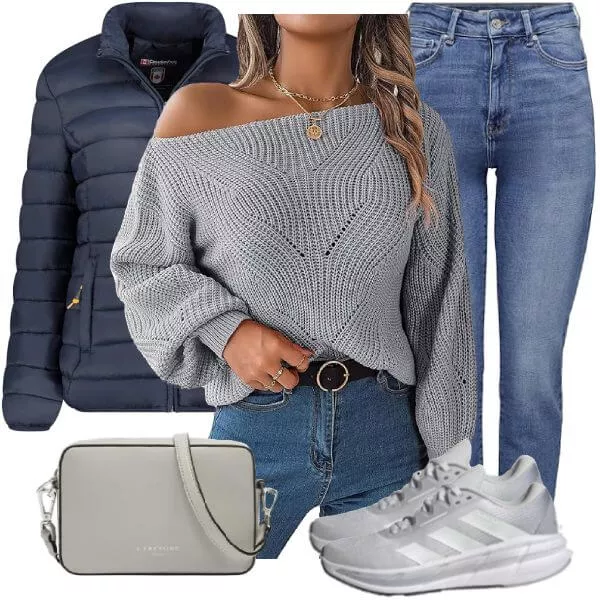 Frühlings Outfits Neutral Spring Transition Look