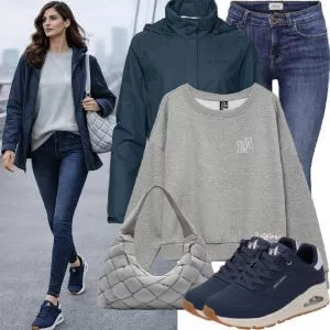 Frühlings Outfits Cozy Cool Spring Look