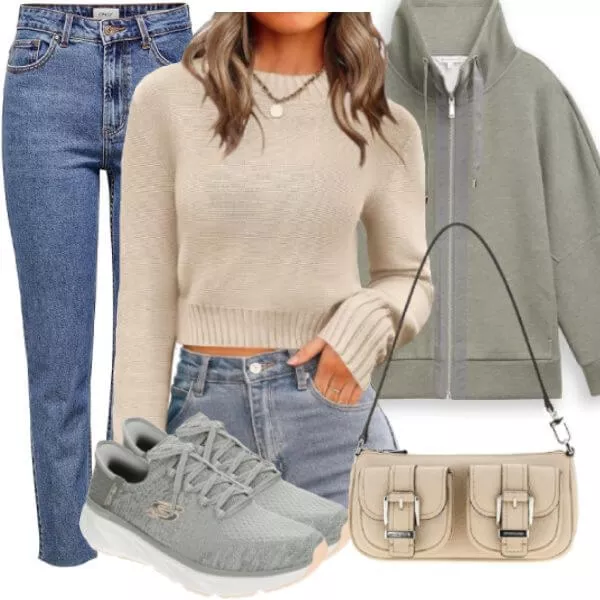 Frühlings Outfits Soft Neutral Frühjahrslook