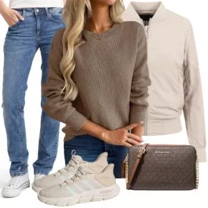 Frühlings Outfits Neutral City Frühling