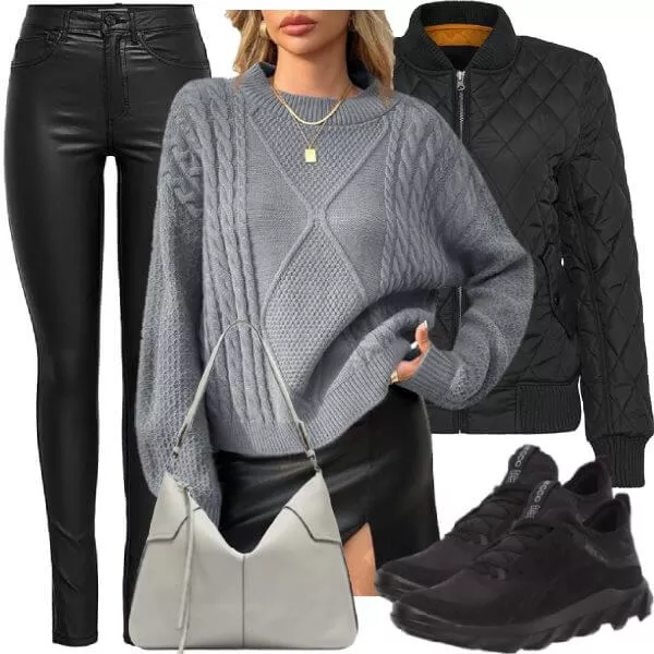 Frühlings Outfits Frühling Cozy Elegance