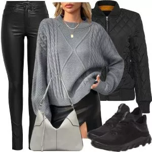 Frühlings Outfits Frühling Cozy Elegance