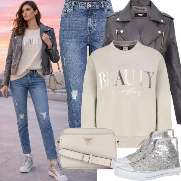 Frühlings Outfits Frühlings City Eleganz