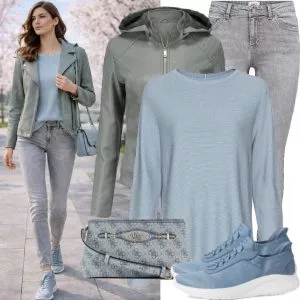 Frühlings Outfits Frühlingslook in Naturtönen