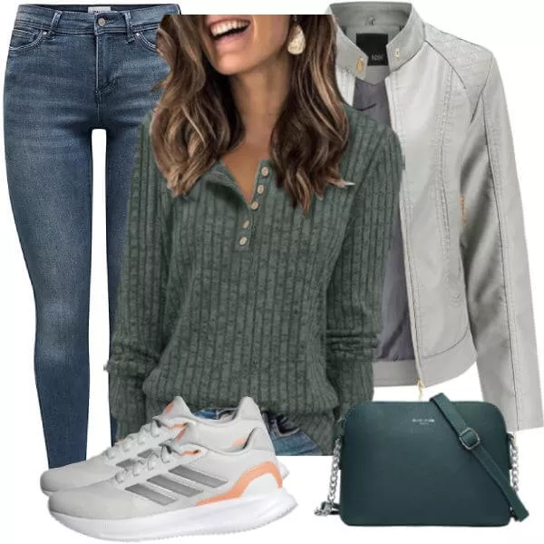 Frühlings Outfits Eleganter Frühlingslook Damen