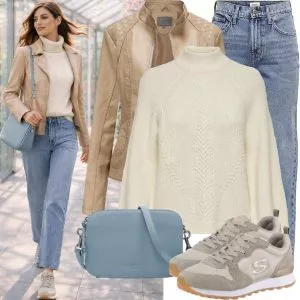 Frühlings Outfits Eleganter Tageslook Frühling