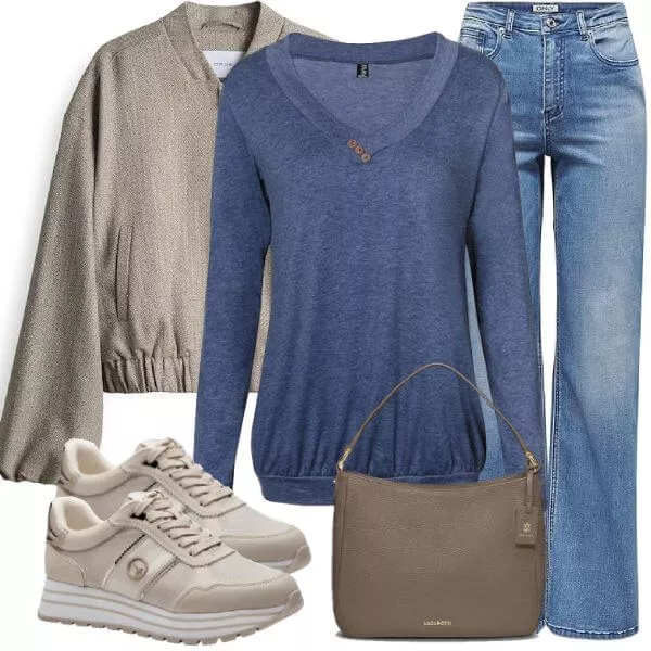 Frühlings Outfits Spring Urban Harmony