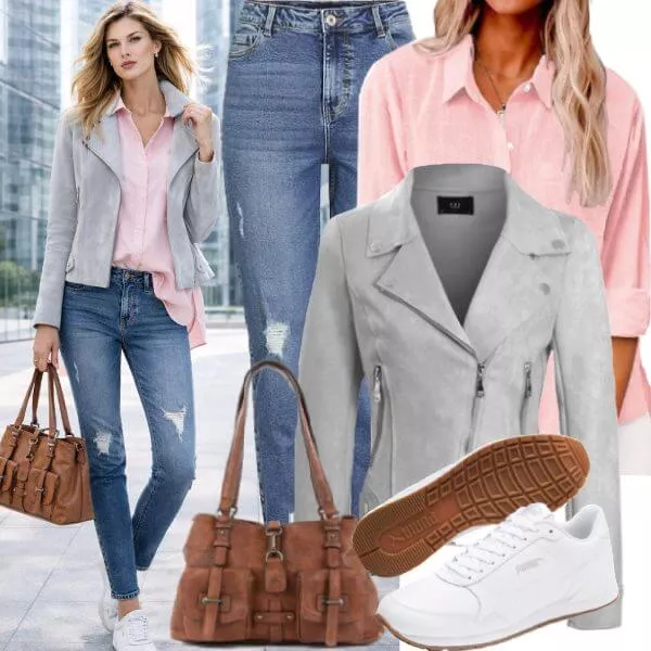 Frühlings Outfits Damen Outfit Frühling Modern