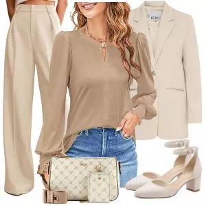 Business Outfits Eleganter Damenlook für den Frühling